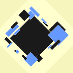 Abstrack Square Object Desain Vector