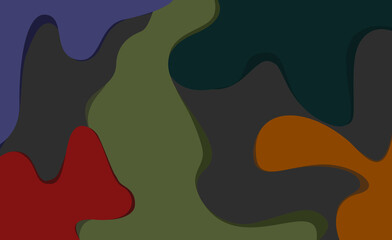 Collorfull Abstrack Fluid Desain Vector