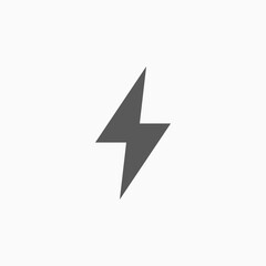 lightning icon, flash vector illustration