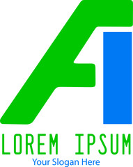 Simple Logo Aphabet Initial A Desain Vector