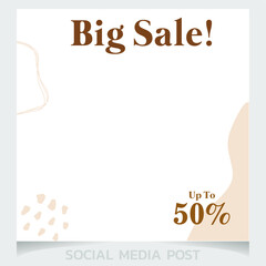 fashion sale Social Media Post promotion template Premium Vector