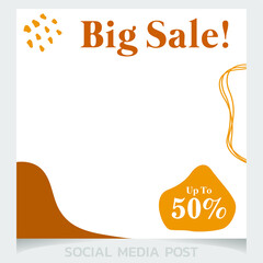 fashion sale Social Media Post promotion template Premium Vector
