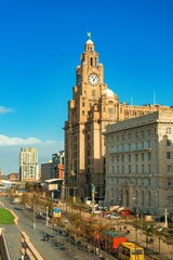 Fototapeta premium Liverpool city center cityscape