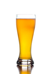 Photo of fully loaded beer taken in reverse light