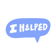 I helped. Hand drawn lettering logo for social media content