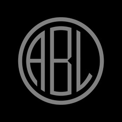 
ABL letter logo design/ABL Ellipse 3 letter logo 
polygon. ABL letter icon design on black background.A B L logo design. ABL initials Logo design