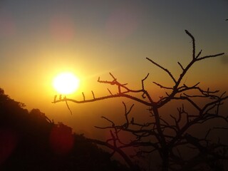 Obraz premium sunset in mountains