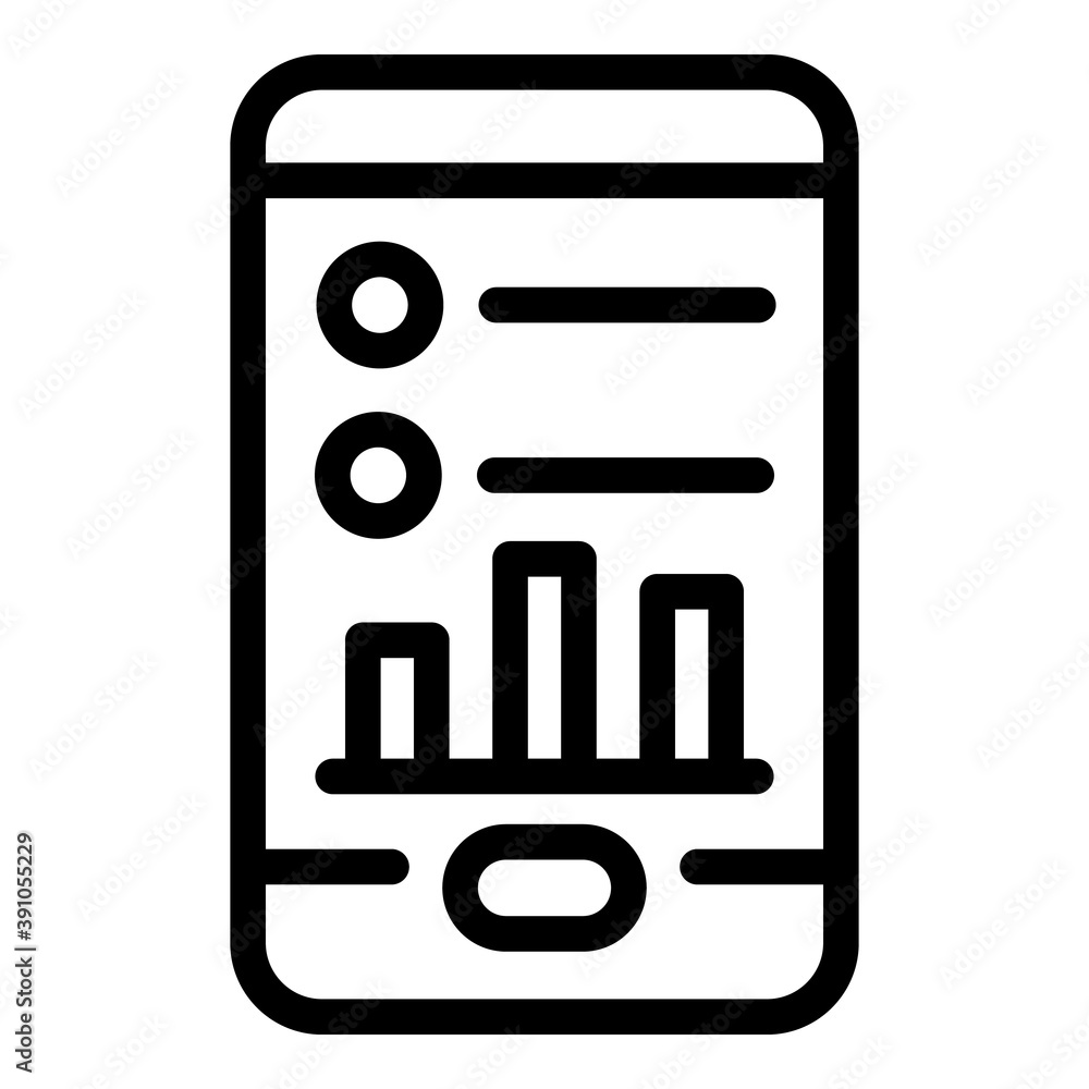Aufkleber mobile app pay icon. outline mobile app pay vector icon for web design isolated on white background