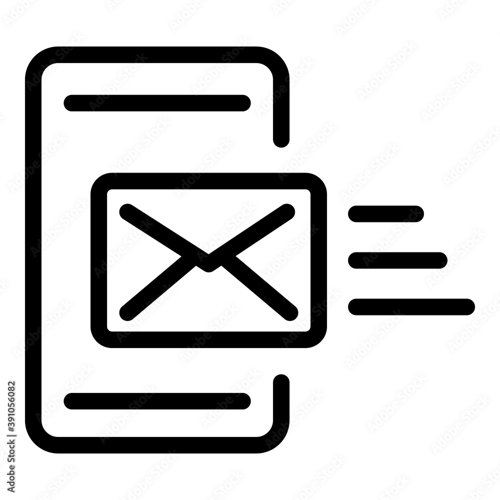 Poster cell payment icon. outline cell payment vector icon for web design isolated on white background