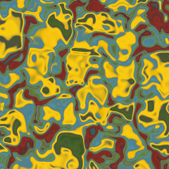 Yellow red plasma design, pattern with circles