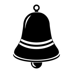 Simple illustration of jingle bell Christmas and happy new year symbol