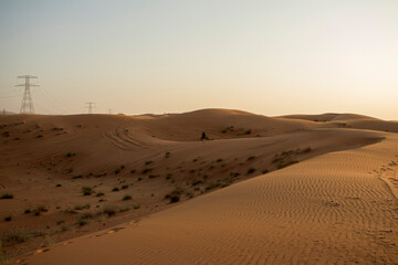 Picture of a boy in the desert.