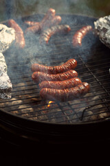 delicious and juicy grilled sausage - 391060800