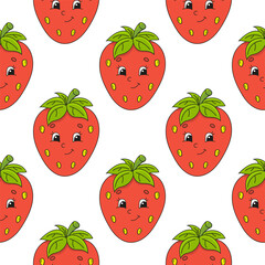 Color seamless pattern. Cartoon style. Bright design. For walpaper, poster, banner. Hand drawn. Vector illustration isolated on white background.