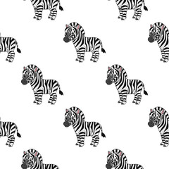 Fototapeta na wymiar Color seamless pattern. Cartoon style. Bright design. For walpaper, poster, banner. Hand drawn. Vector illustration isolated on white background.