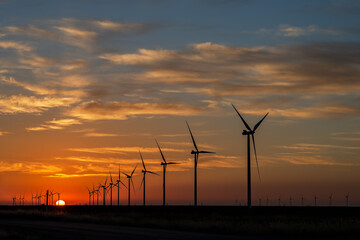 Sunrise and Windmills