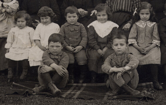 FOTO ANTICA CON BAMBINI