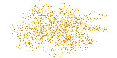 Golden glitter confetti.