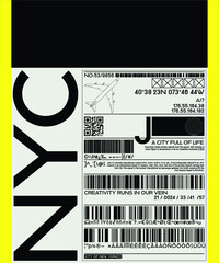 Vector illustration on the theme of New York City