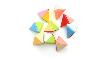 tetrahedron origami modulars