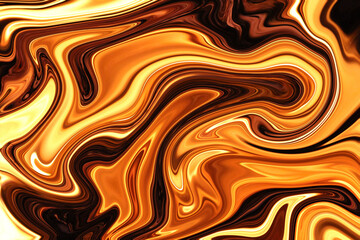 Abstract background fluid acrylic painting. Liquid  fire spots. illustration in the fluid art style