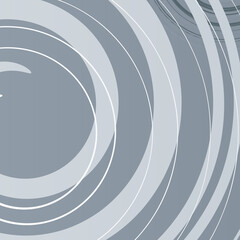 graphic pattern of spiral twisting stripes of different shapes and widths. Twisted background.