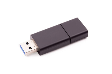Flash Drive, Thumb drive isolated on white background with clipping path