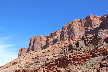 Colorado River Valley, Utah in winter	