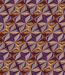 Seamless multicolored pattern in triangle and rhombus shape, picture art and abstract background for fabric print