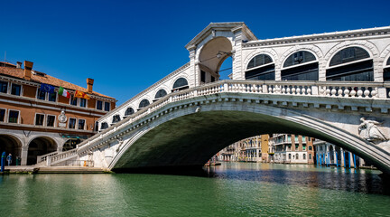 Venezia ponte di Rialto - obrazy, fototapety, plakaty