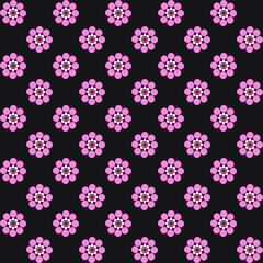Fototapeta na wymiar Seamless pattern with flowers can be used for fabric, print, wallpaper, gift wrapping, wrapping paper, web design and more. 
