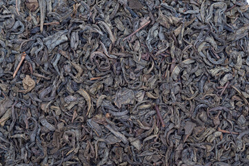 Gteen tea loose dried tea leaves, marco.