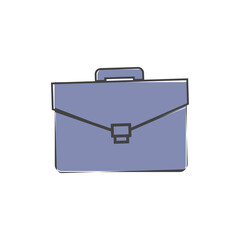 Vector suitcase icon  on white isolated background.