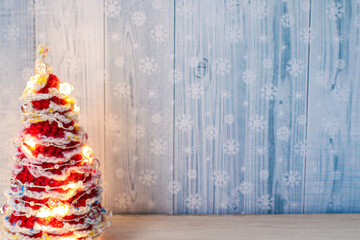 christmas tree and decorations