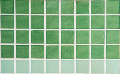 Green vintage ceramic tiles for background resource.
