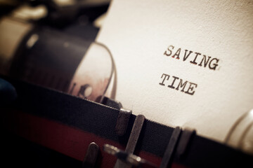 Saving time phrase