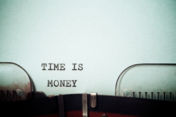 Time is money phrase