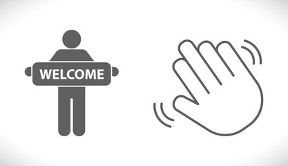 welcome concept icon