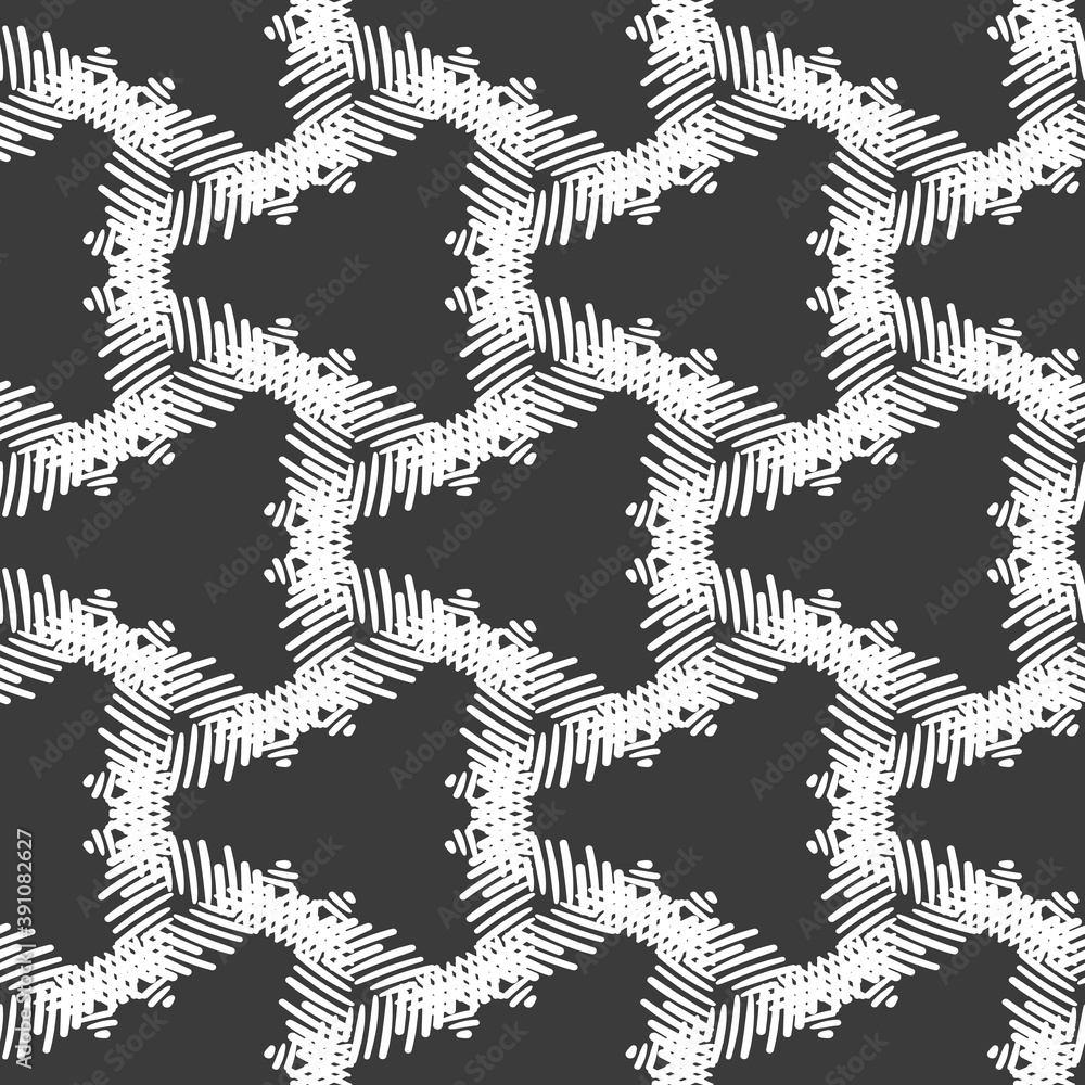 Aufkleber abstract seamless pattern of many white lines on a dark background.