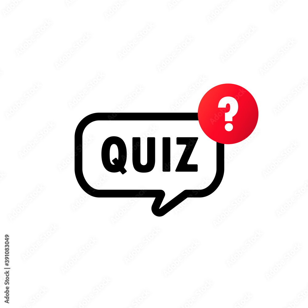 Poster quiz with question mark sign icon. questions and answers game symbol. vector on isolated white backg