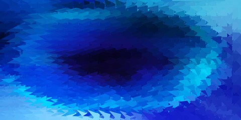 Dark pink, blue vector abstract triangle background.