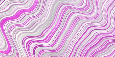 Light Pink, Yellow vector backdrop with bent lines.