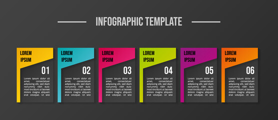 Business infographic template. Timeline. Vector