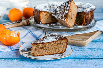 Spiced orange and almond cake