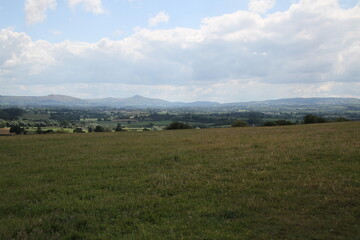 Fototapeta premium The Shropshire Countryside from Lyth Hill near Shrewsbury