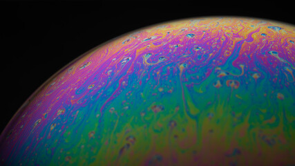 Soap bubble macro