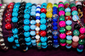 Bracelet made of colorful material