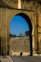 View of Medina in fes morocco, photo as background