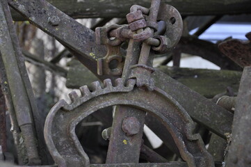 old rusty gear