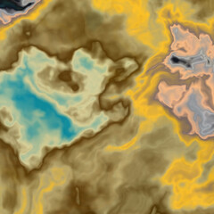 Fototapeta na wymiar Yellow blue earth, abstract mosaic background